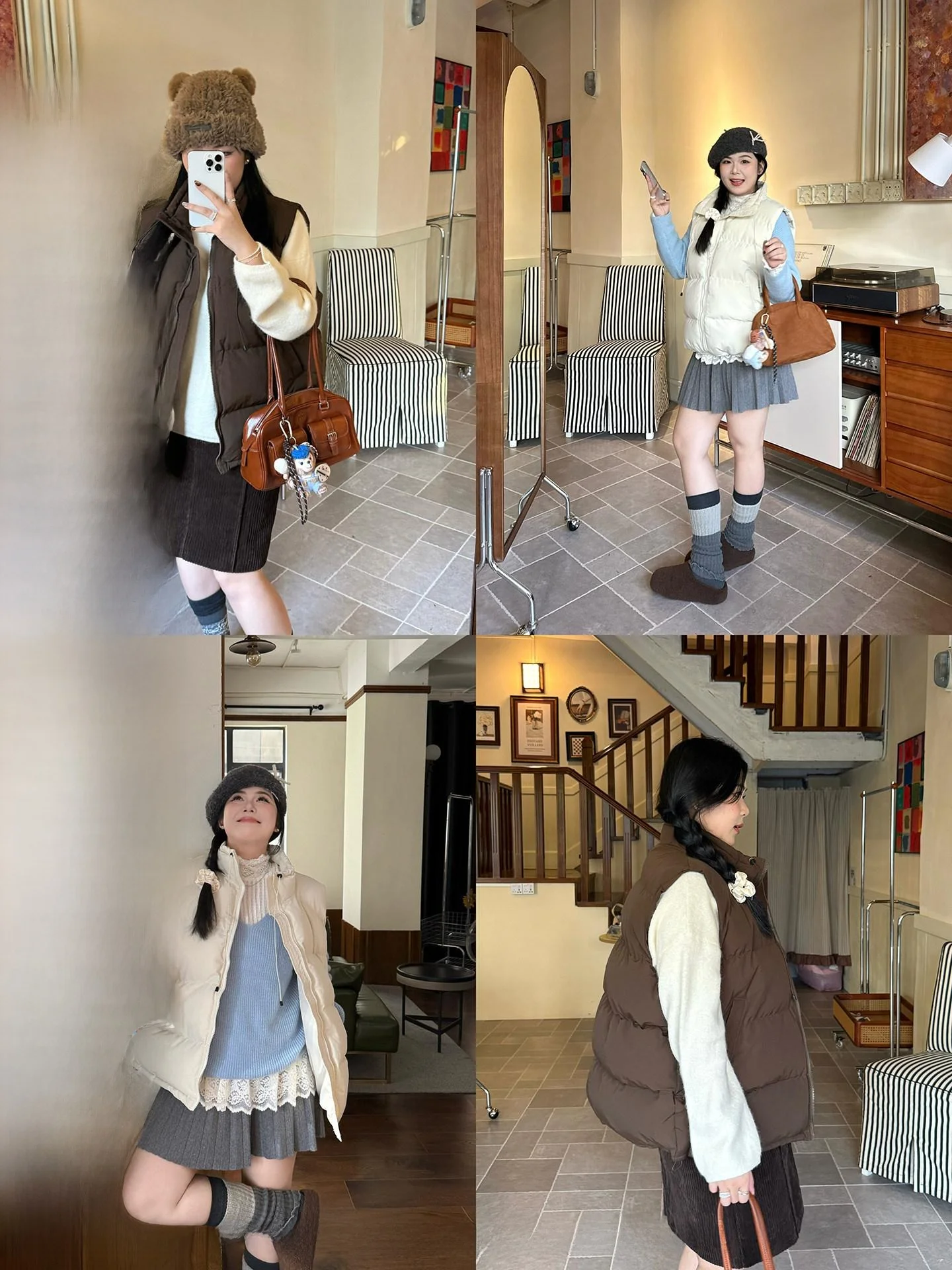 

NINI ONE Autumn Winter Thickened Casual Sleeveless Stand Collar Cotton Jacket for Plump Women Fashionable Versatile Outerwear