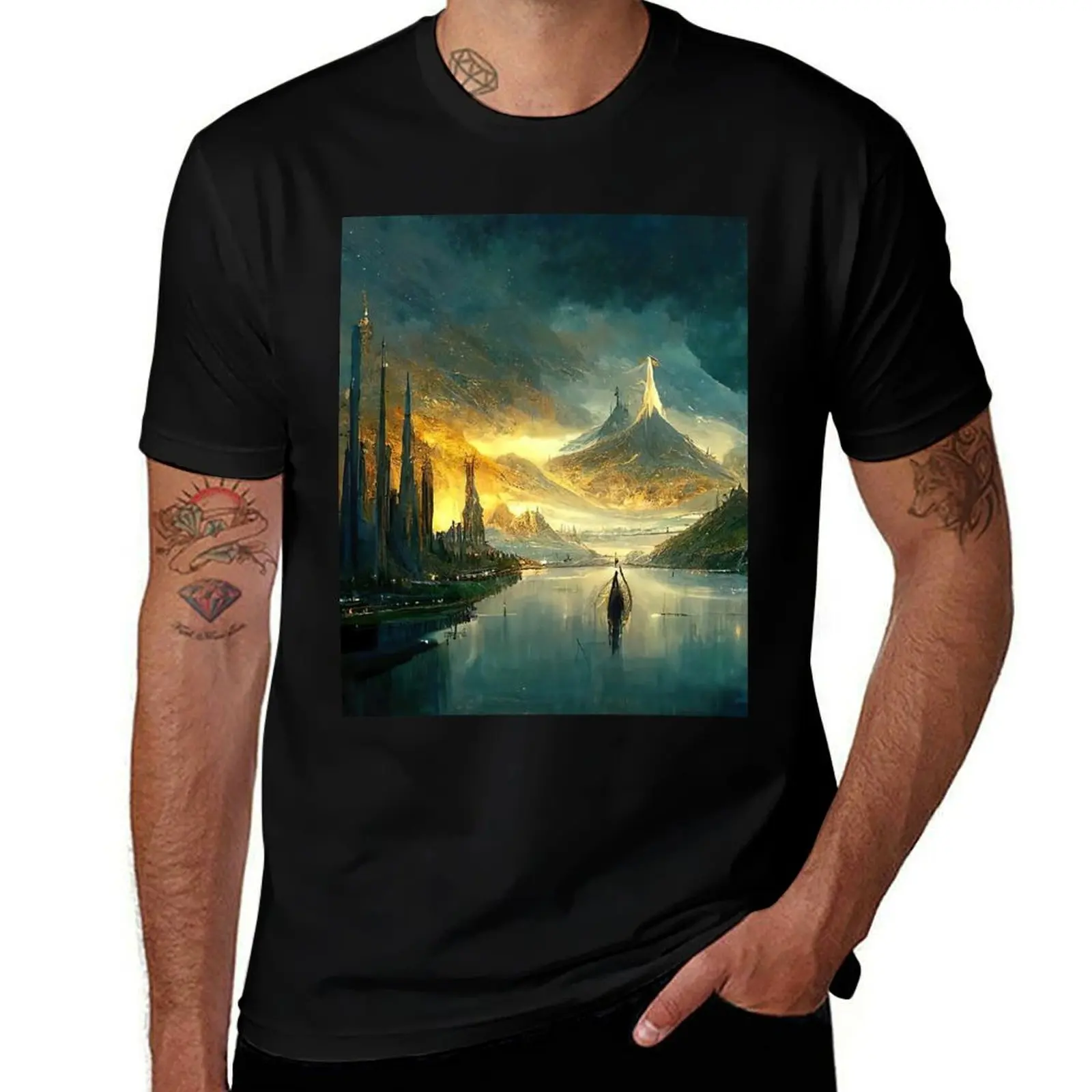 

Valinor T-Shirt topping funny shirt cotton valentines boutique clothes plain designer t shirt men