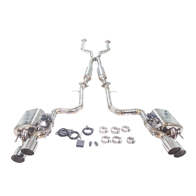 GFC Catback Exhaust Muffler for Lexus GSF RCF IS500 5.0L Car Electric Valve Exhaust System features Titanium Alloy Pipe