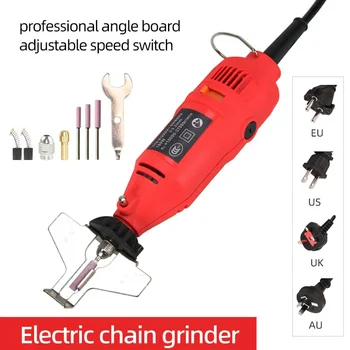 Ensemble d'affûtage de tronçonneuse électrique, meuleuse JOMachine, JOFast, déterminer la lime électrique, EU, USA, UK, AU