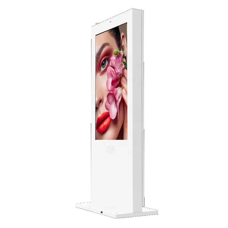 Custom Advertising Items 55 Inch Outdoor Vertical Waterproof LCD Advertising Machine 4K with Touch 3000cd/m
