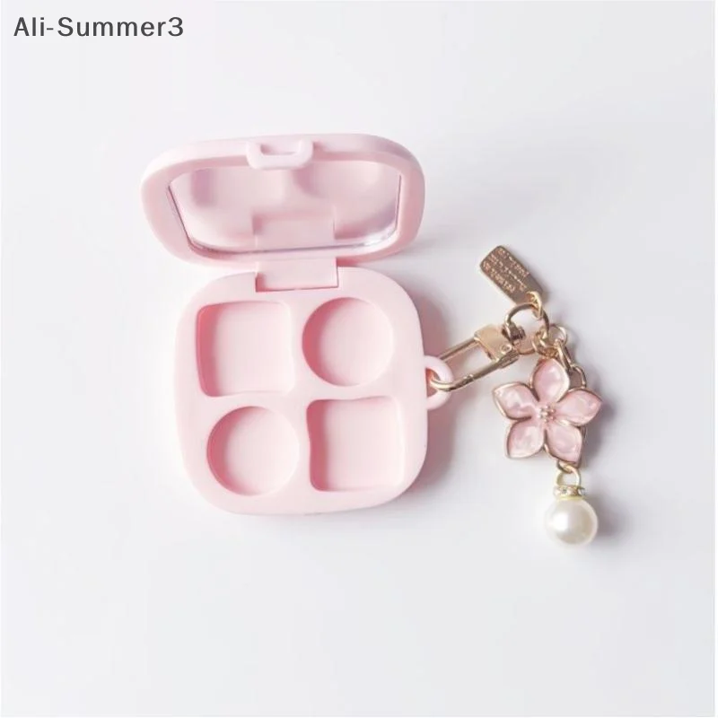 空のライト4グリッド長方形アイシャドウリップスティックコンシーラーパウダーボックスケース化粧品パッキングDIYアイシャドウ化粧品用穴付き