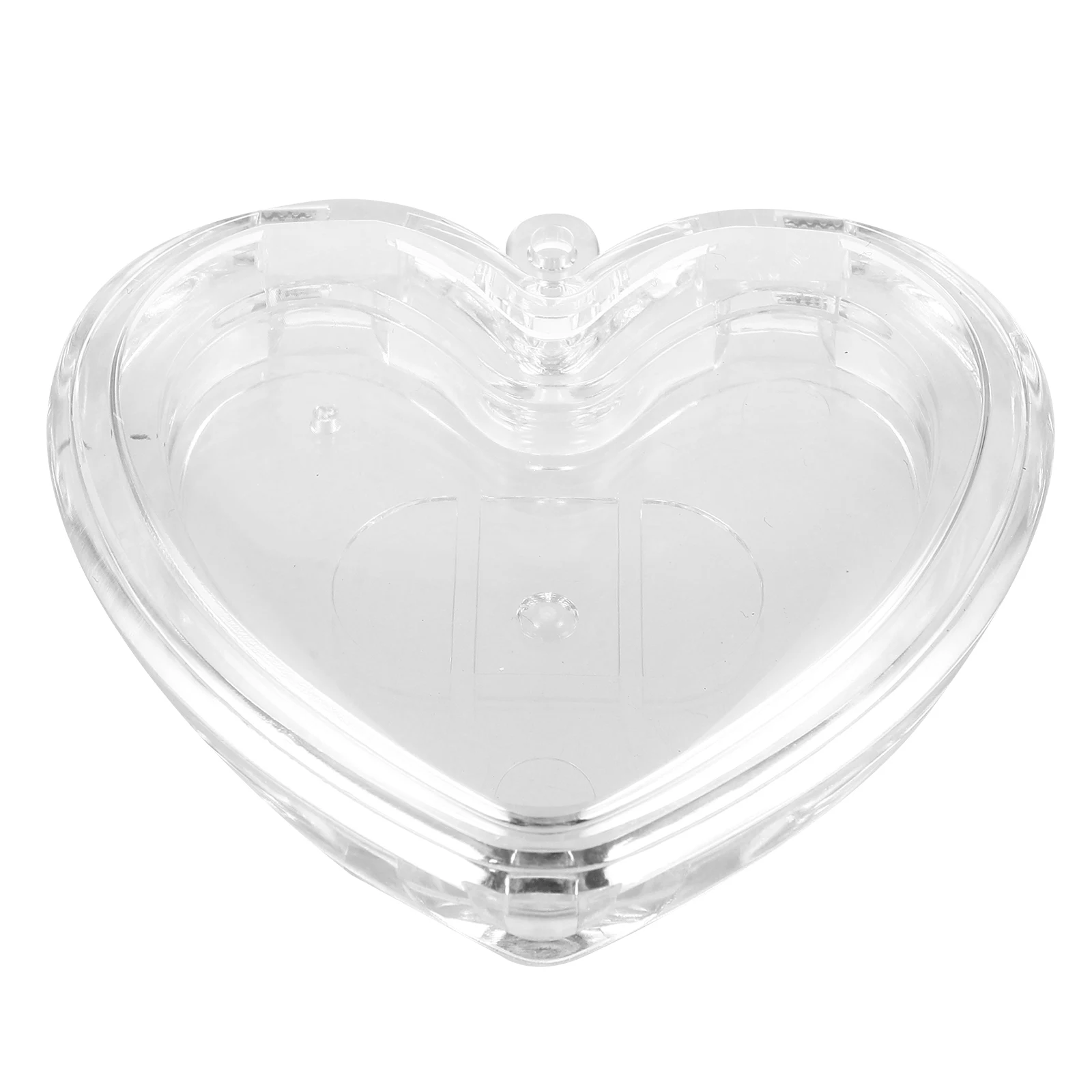 Poudre vide en forme de cœur, étui Compact et transparent pour Blush, petit récipient de maquillage léger pour fard à paupières, surligneur, poudre libre