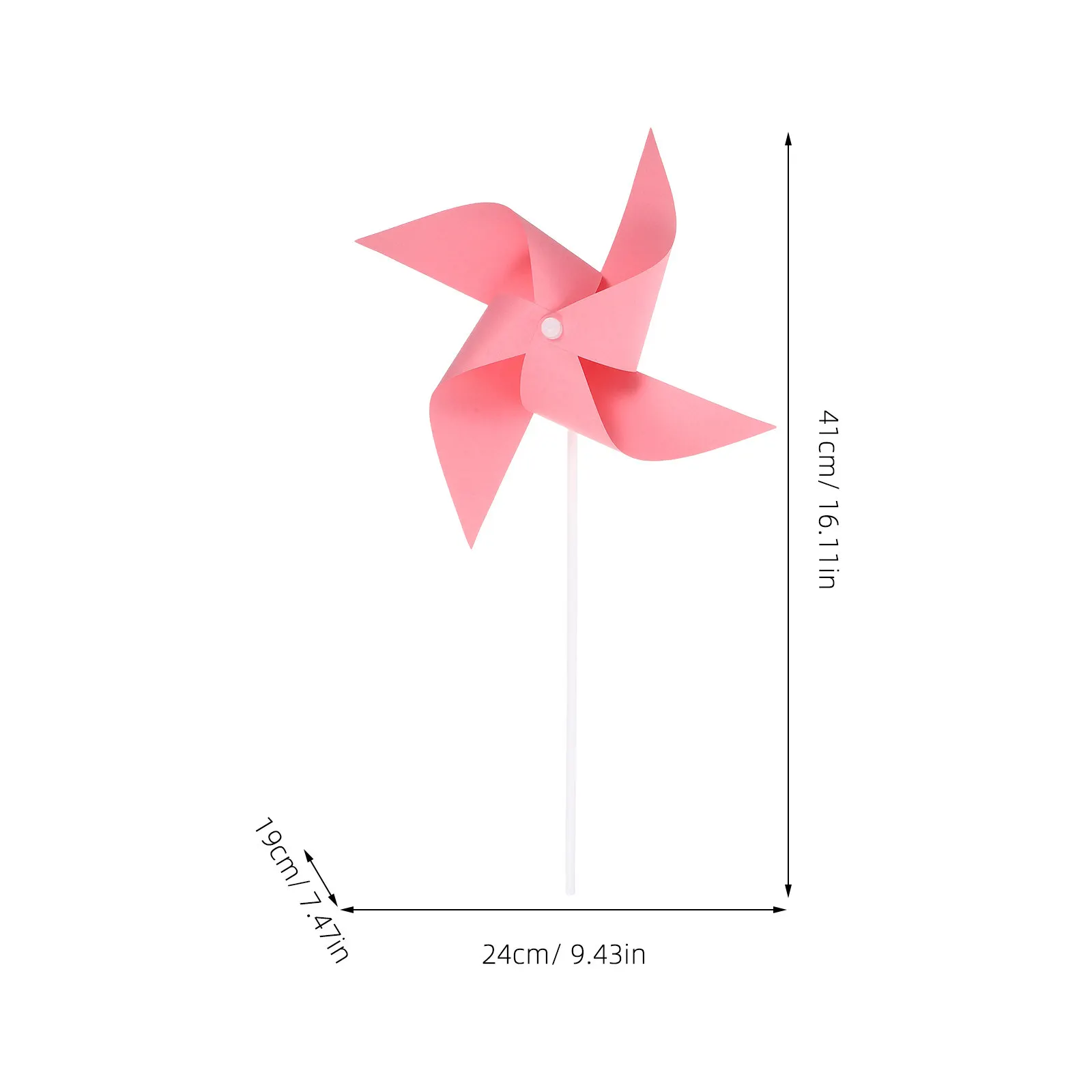 30Pcs DIY Pinwheel Painting Set Kids Blank Paper Windmill Kit Pink Craft Outdoor Summer Activities Garden Pinwheel Paint Kit