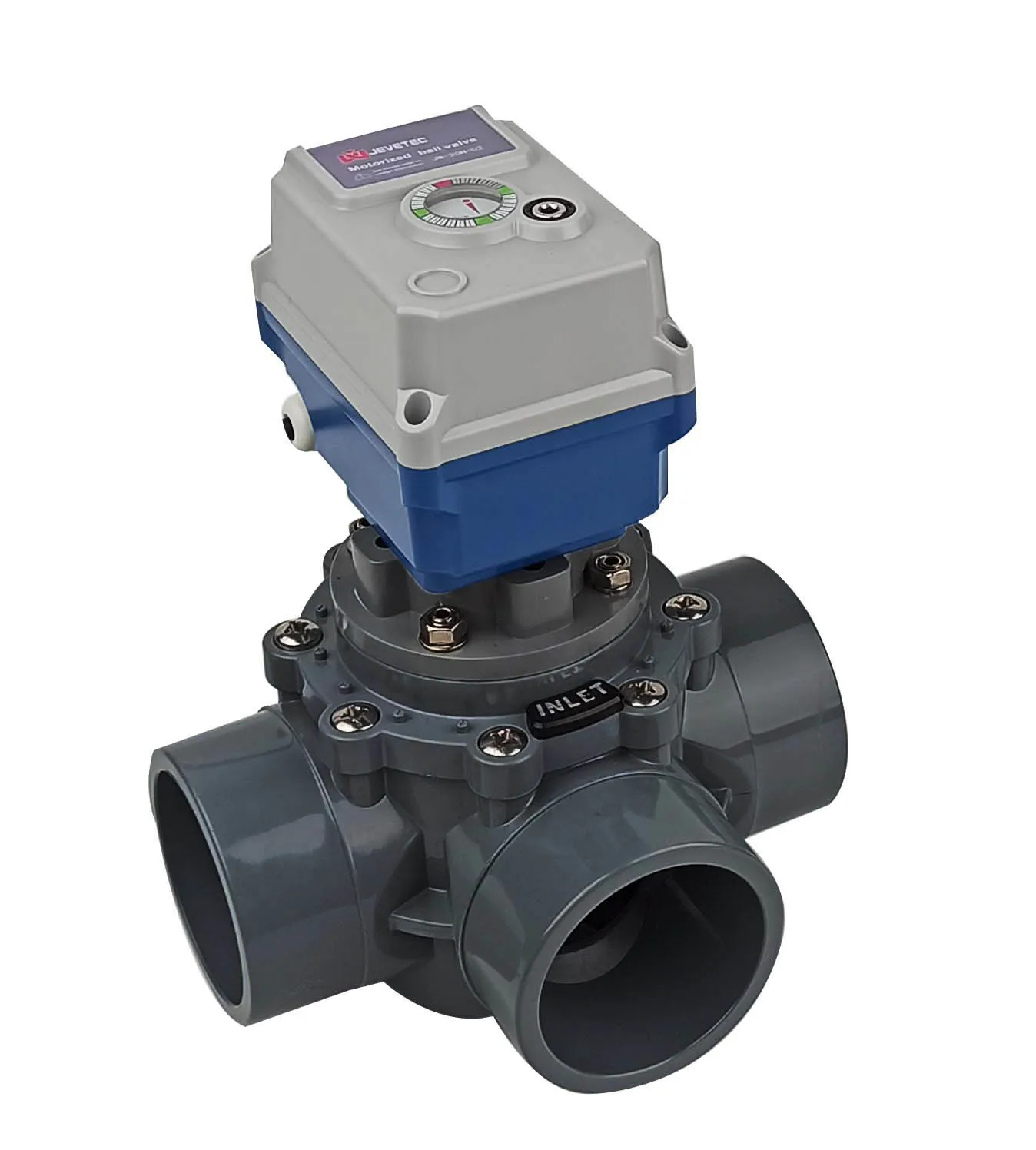 Customizable OEM electric CPVC swimming pool three-way diverter ball valve three-way electric diverter valve for water medium