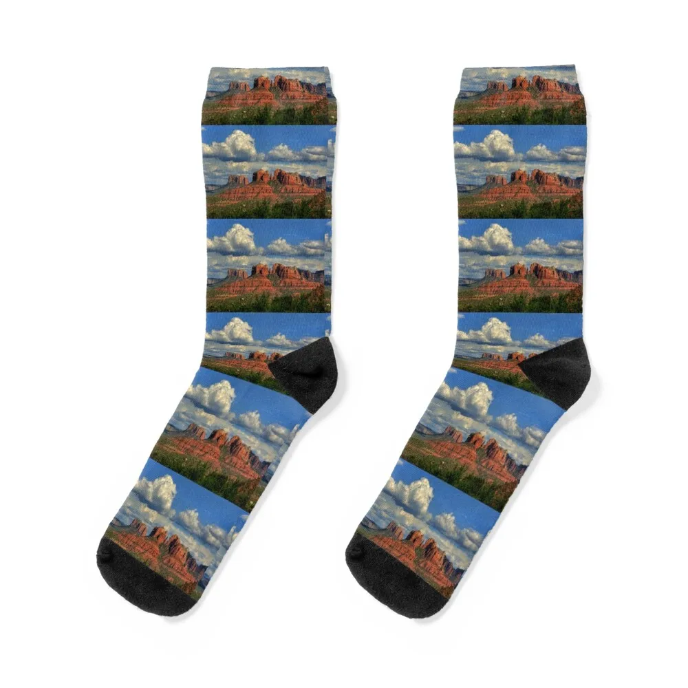 

Sedona Red Rocks Socks sport soccer anti-slip cotton Heating sock Girl'S Socks Men's