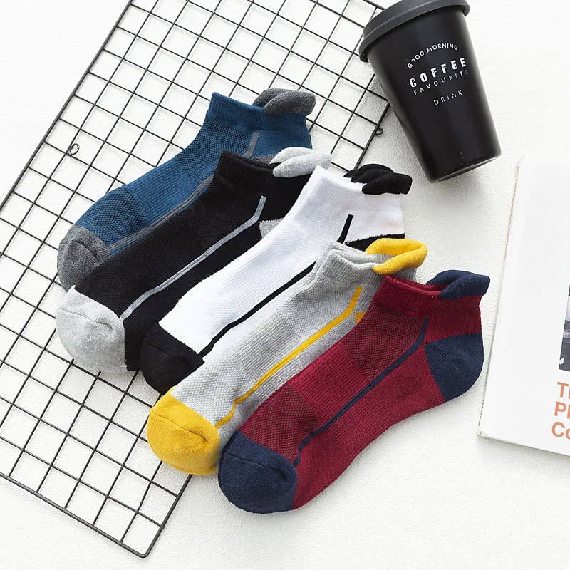 5 Paare/Los Herrensocken aus Baumwolle, Sport, Business, atmungsaktiv, Herrensocken, Meias, neu, große Größe 38-45, Größe EU38-45, hohe Qualität – Detail 12