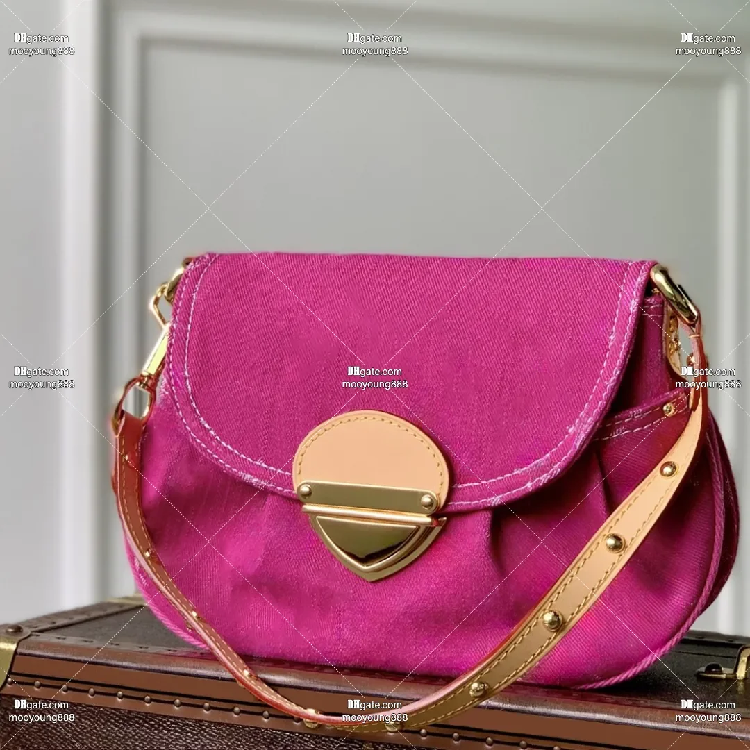 

wholesale price 12A upgrade mirror quality designer sunset handbags for women 27cm denim bag crossbody shoulder purse