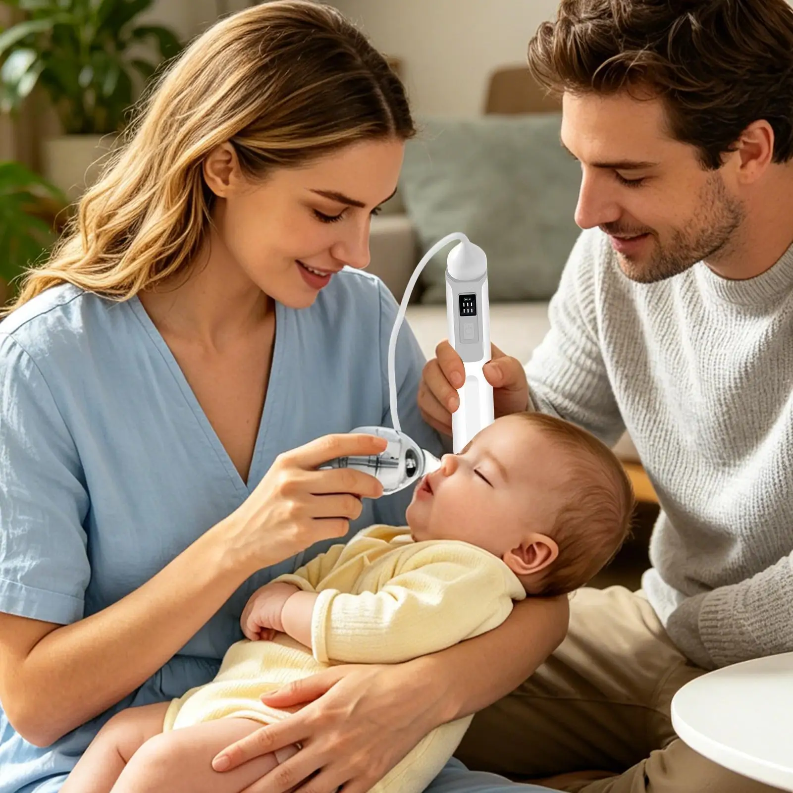 Kids Nasal Aspirators Electric Portable Nose Cleaner Kids Aspirator For Mom Snot Hospital Children Travel Diaper Bag Congestion