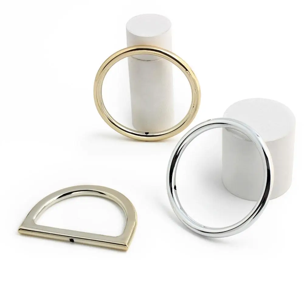 

D-Shaped Circle Braided Bags Leather Bags Replaceable Handles O-Shaped Metal Handles DIY Handbag Hardware Accessories