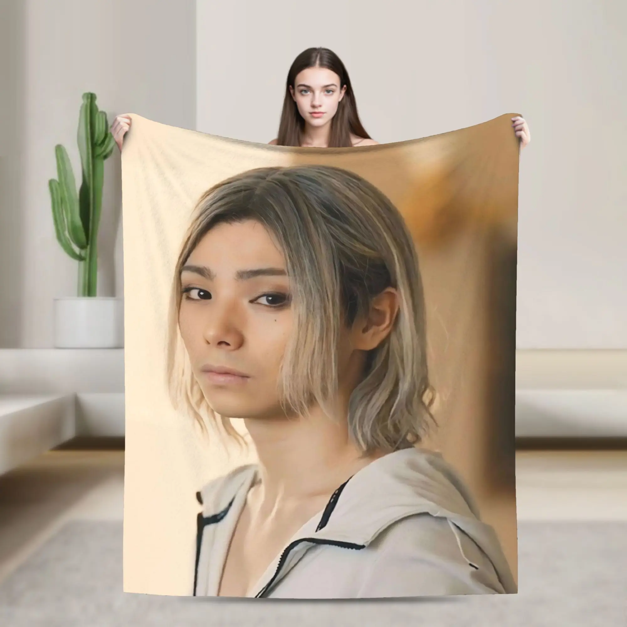 

A-Alice In Borderland -Chishiya Blanket Quality Soft Warm Throw Blanket Winter Girls Boys Couch Chair Fluffy Bedspread