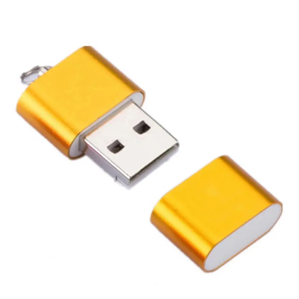 Mini lector de tarjetas Micro USB de alta velocidad, aleación de aluminio, Mini lector de tarjetas TF para computadora portátil, nuevo