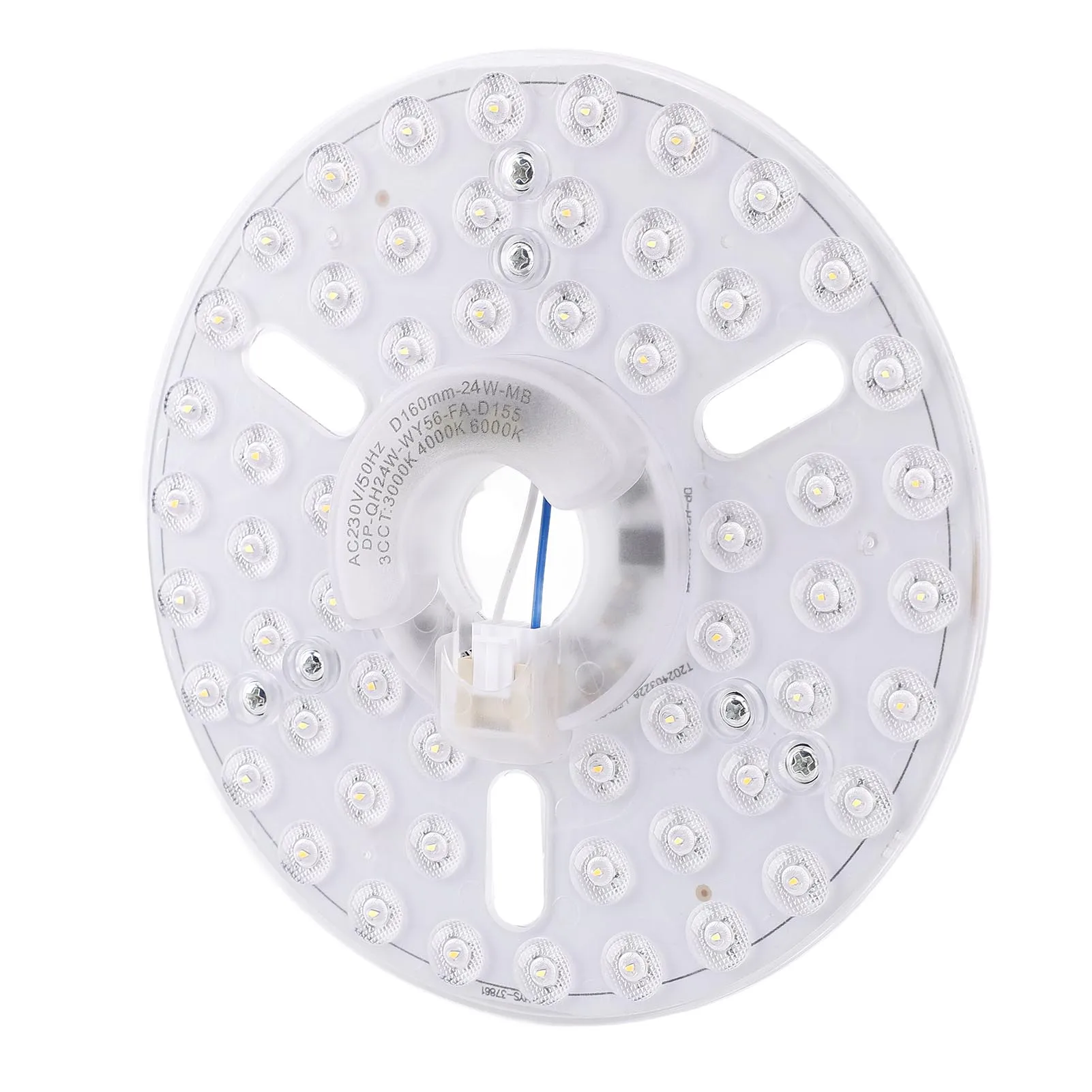 6.3-inch 24W Magnetic LED Wick Replacement Part Ceiling Fan Light Retrofit Kit 3 Color Dimmable Round Magnetic Attachment Design