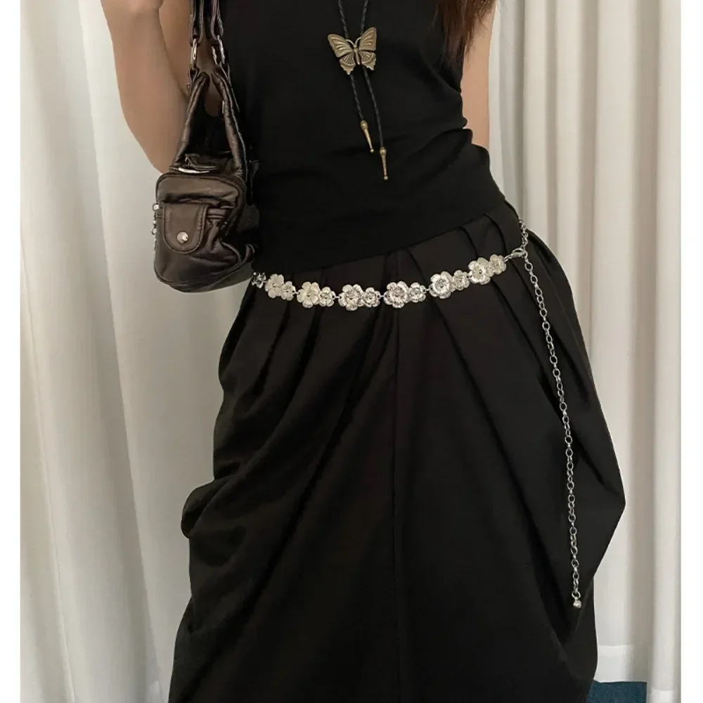 2025 New Butterfly Tassel Waist Chain Y2K Trendy Bohemian Belt Summer Beach Accessories Vintage Flower Bohemian Belt