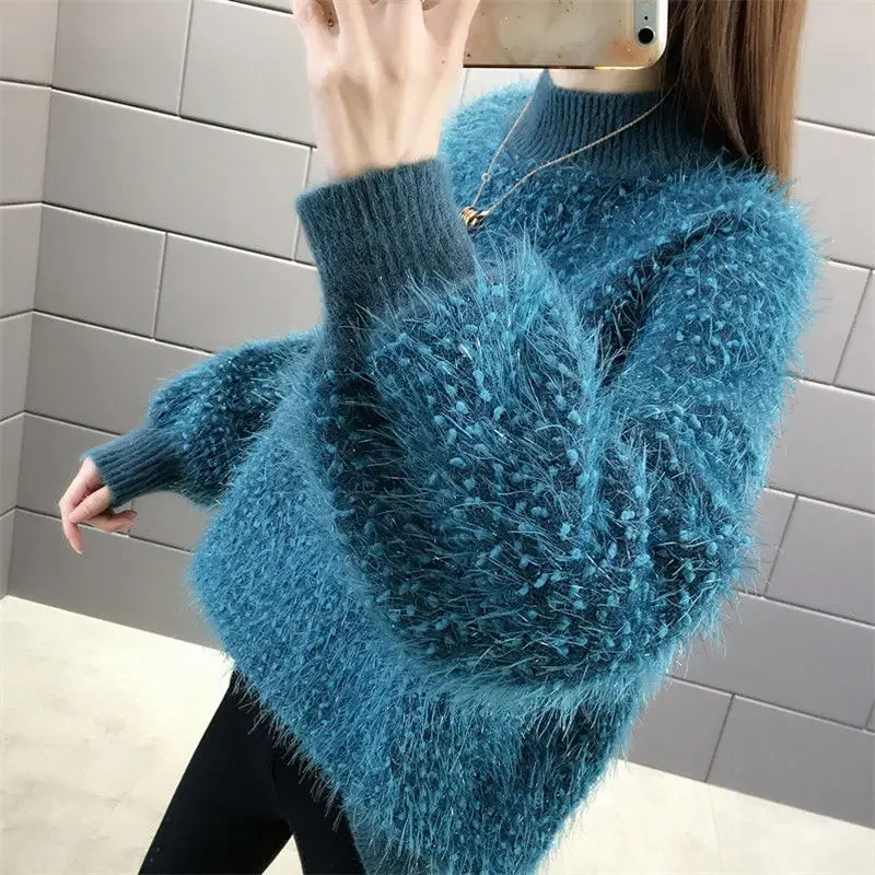 Vy1066 2020 spring autumn winter new women fashion casual warm nice Sweater woman female OL Big size long sleeve turtleneck