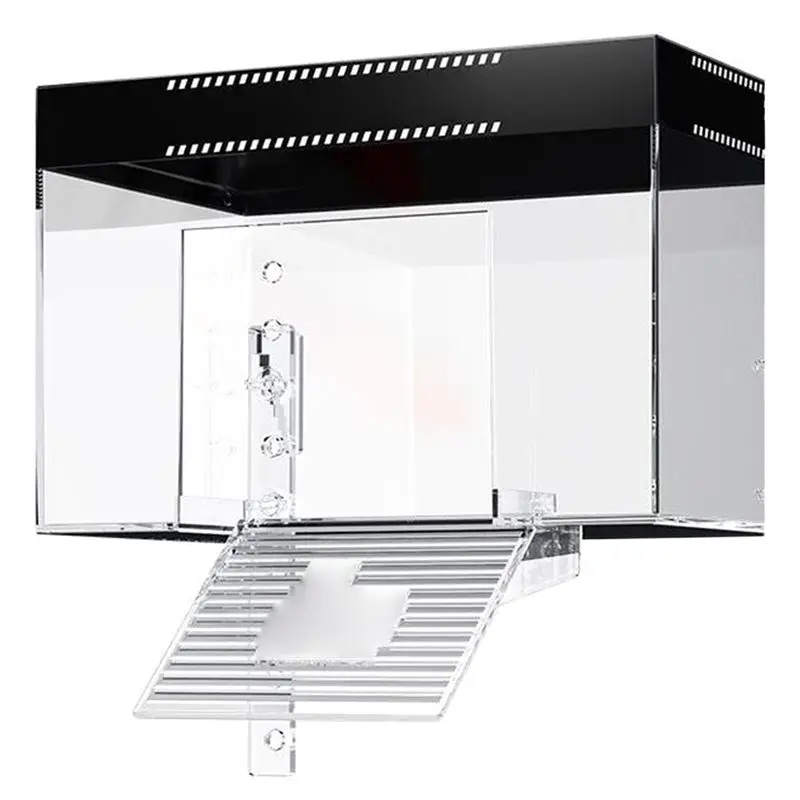 

AS60-Пладушка для восхождения с черепахой, высокий уровень воды, глубокая вода, подвесной остров черепахи, предотвращает побег, глубоководный аквариум