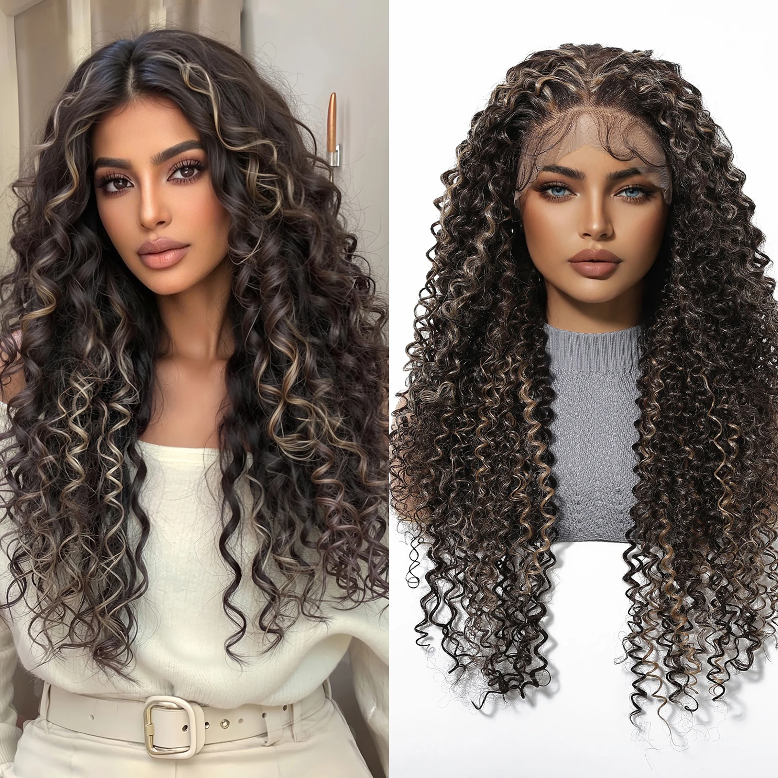 haircube-parrucca-riccia-con-frontale-in-pizzo-13x6-marrone-con-riflessi-biondi-calotta-in-pizzo-con-riga-profonda-fibra-resistente-al-calore-per-cosplay-uso-quotidiano-e-feste