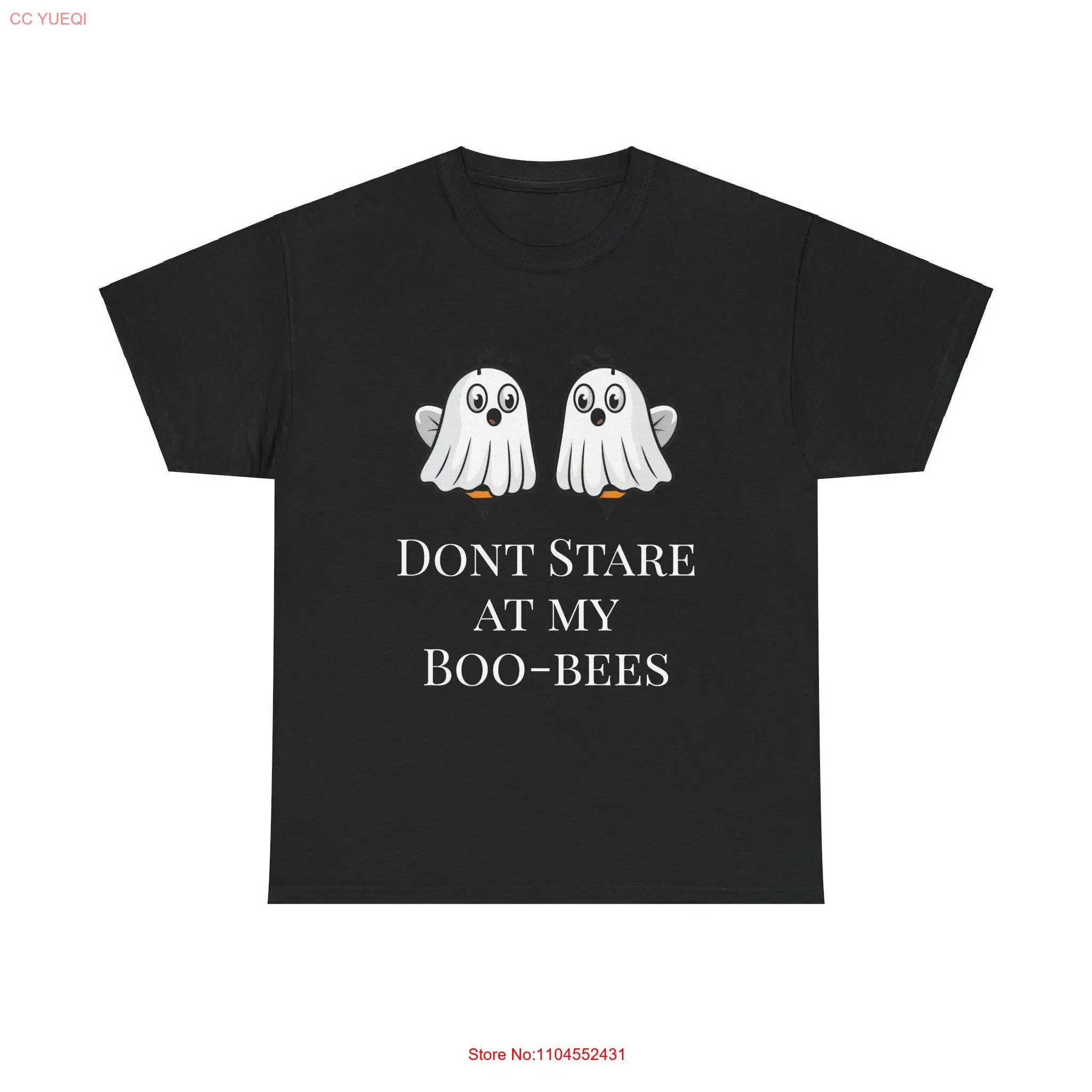 Ghost Bees T Shirt Funny Boobees Quote Bee Lover Halloween Beekeeper Top Heavy Cotton long or short sleeves