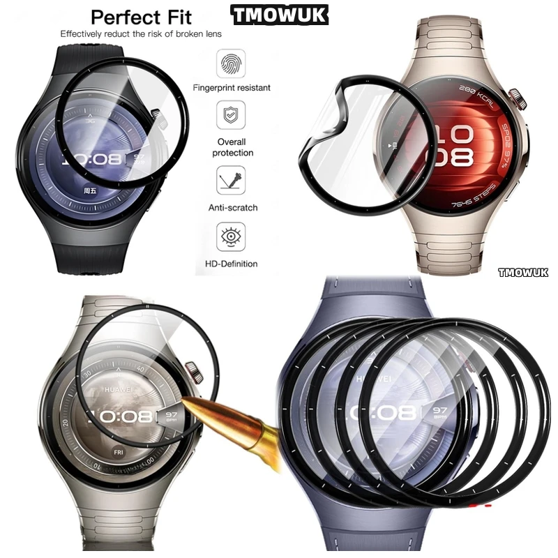 

For Huawei Watch 5 46mm Watch5 42mm Easy Peel Soft Screen Protector, Reliable Protection & Crystal Clarity.