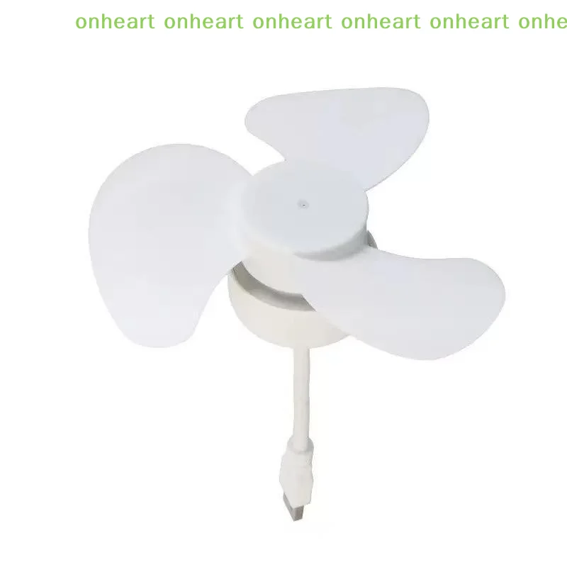 [C]Mini USB Desktop Fan Portable Quiet Energy Saving Plastic Small Fan for Dorm Office Home Camping