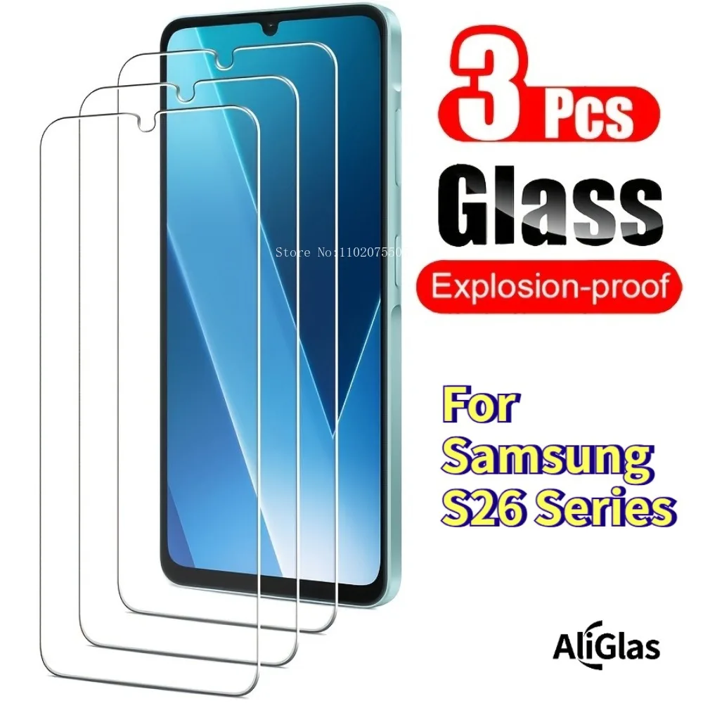 

3pcs High Definition Tempered glass Film Screen Protector for Samsung Galaxy S26 Pro S26Edge S26 Plus S26 Ultra 9H Anti-Scratch