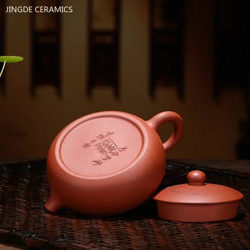 150ml Raw Ore Dahongpao Handmade Teaware Tea Ceremony Yixing Purple Clay Tea Pot Classic Xishi Teapot Ball Hole Filter Kettle