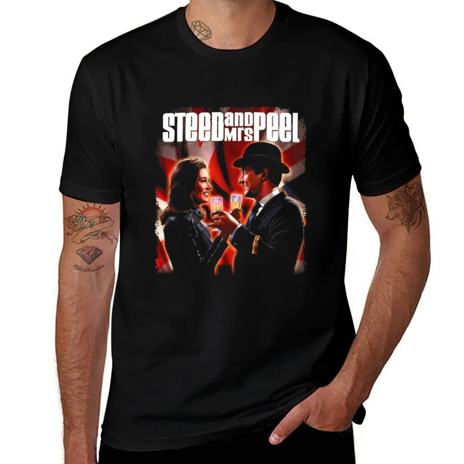 STEED AND MRS PEEL Essential T-Shirt Functional Casual Short Sleeve Tee T-Shirt