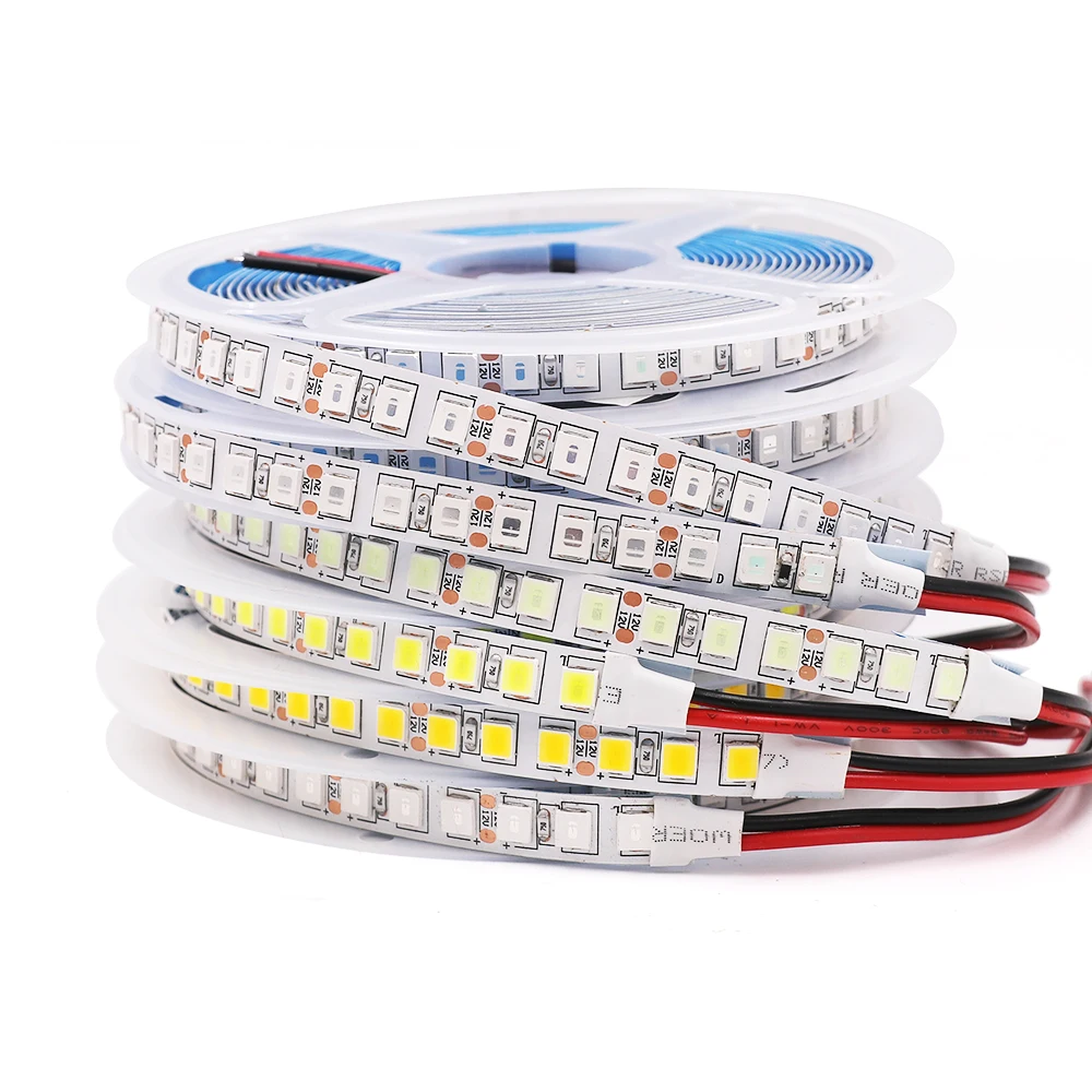 Super Bright SMD 5054 LED Strip Light 12V 5M Waterproof 120Leds/m Flexible LED Pixel Ribbon Tape for Home Decoration 9 Colors
