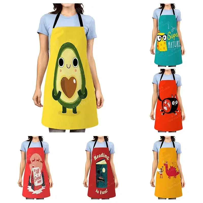 Cartoon Aesthetic Women kitchen apron kids original Children Waterproof girl princess waiter work apron oil proof kawaii cute