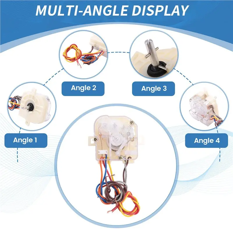 A38T-6 Line Oblique Ear Washing Machinetimer 68Mm Center Hole Distance  90 Degree Switch Shaft
