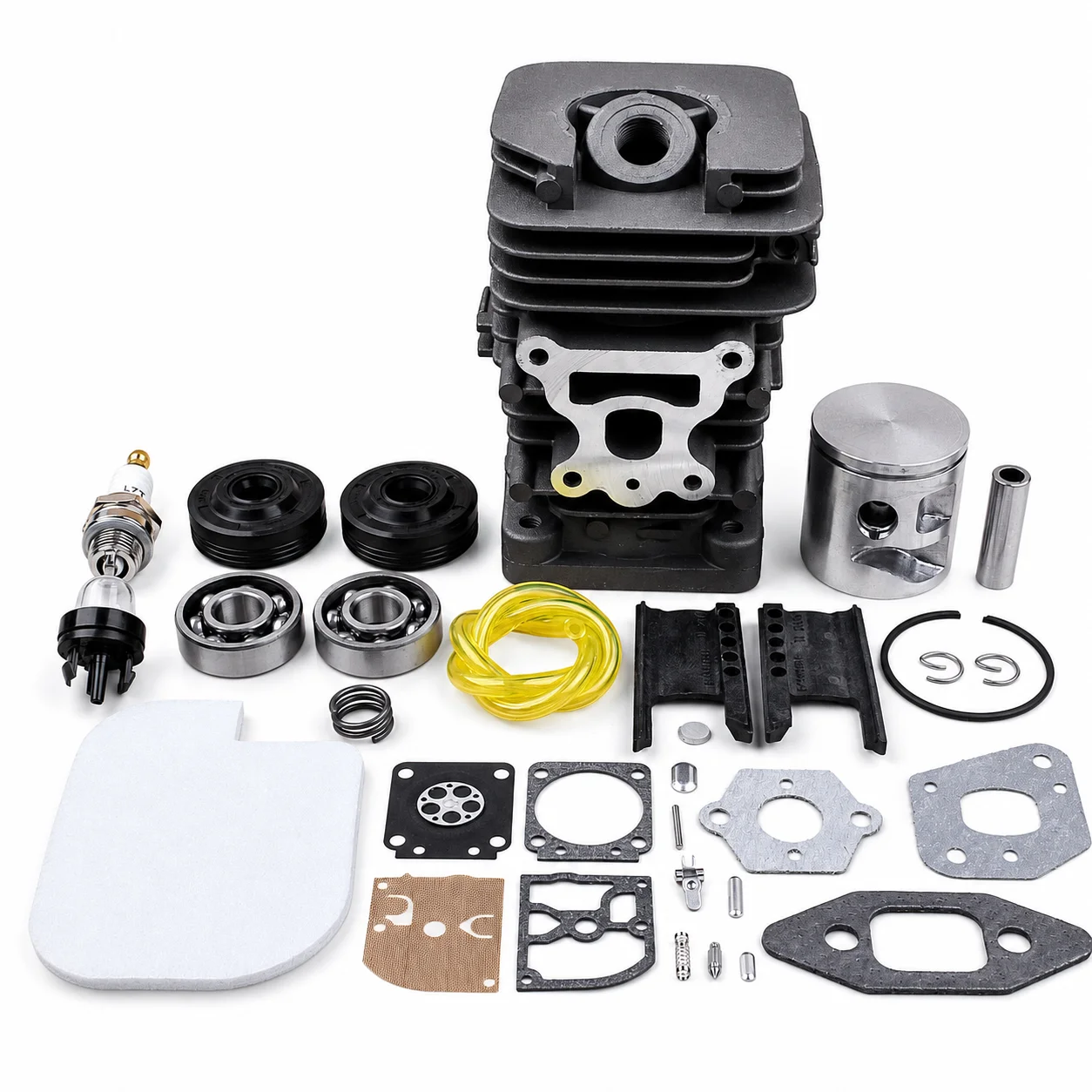 For Poulan PP3816AV PP4218AV Chainsaw Cylinder Piston Kit w/ Carb Air Filter Spark Plug Fuel Line OEM 530071884