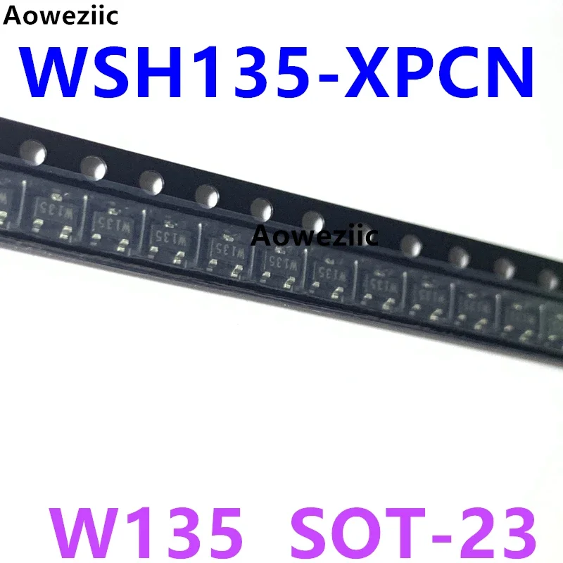 WSH135-XPCN SOT23 SMT screen printing W135 linear Hall element induction linearity 1.5mVG