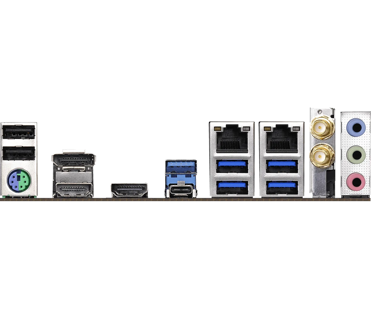 لوحة أم Asrock Z390M-ITX/ac مستعملة LGA1151 2x DDR4 64G SATA3 6Gb/s LAN لاسلكي WiFi ITX Z390M M.2 NVMe