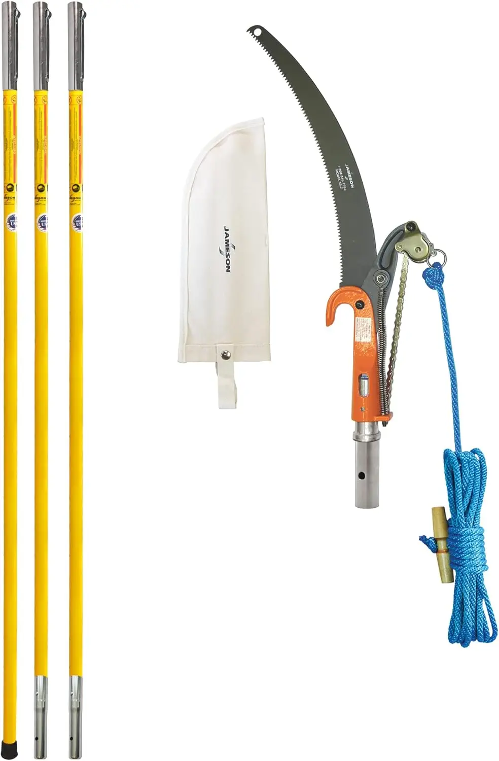 Fg-11K Fg-Series Manual Pole Saw And Tree Pruner Kit With Three 6-Foot Fiberglass Poles