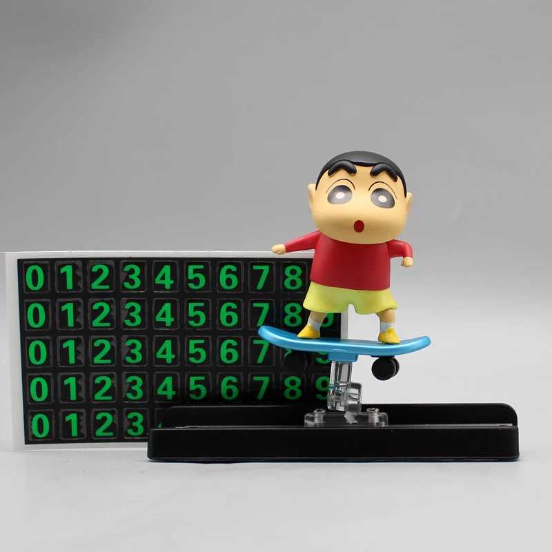 

9.5cm Crayon Shin Chan Scooter Slide Balance Anime Action Figure Model Gk Statue Collection Desktop Decoration Ornament Toy Gift