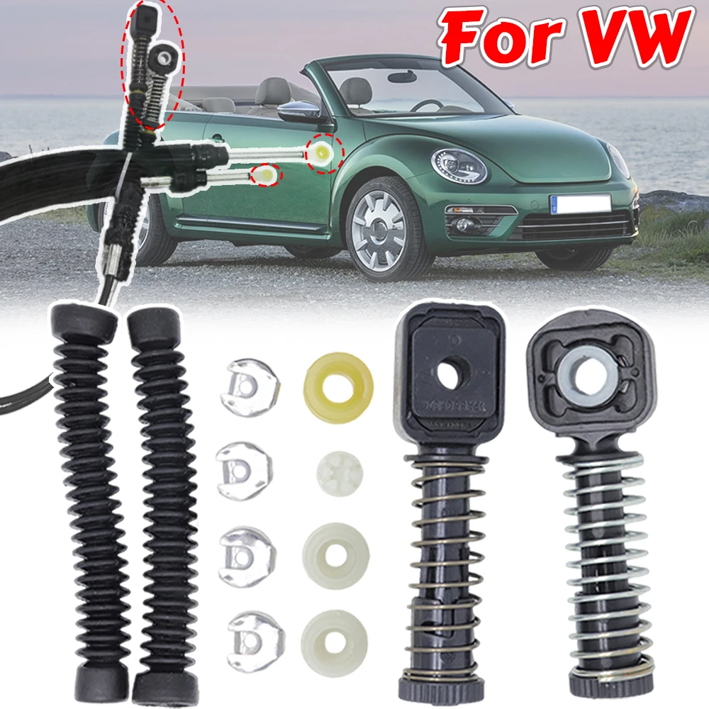 

For VW Golf EOS CC Caddy Beetle Passat Manual Gear Shift Selector Lever Linkage Cable Bowden Bushing Sleeve Gaiter Repair Kit