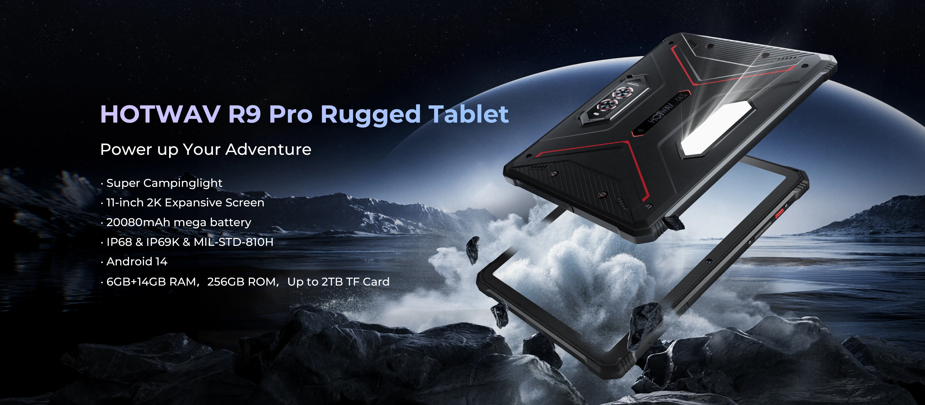 [Schiff aus Deutschland] HOTWAV R9 Pro Robustes Tablet 11'' FHD+ 2K-Display 20080 mAh Pad Android 14 6 GB 256 GB Kamera Global 4G Tablet PC – Detail 4