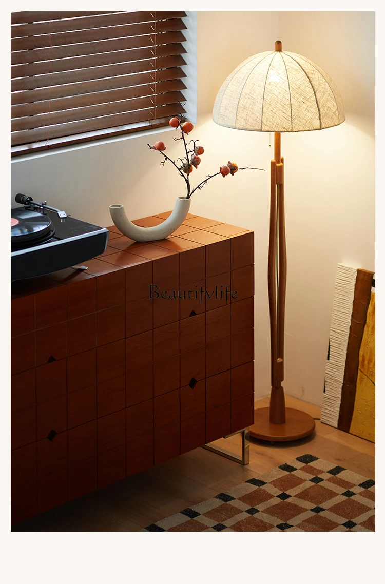 North American cherry wood antique six chest cabinet bedroom storage cabinet locker