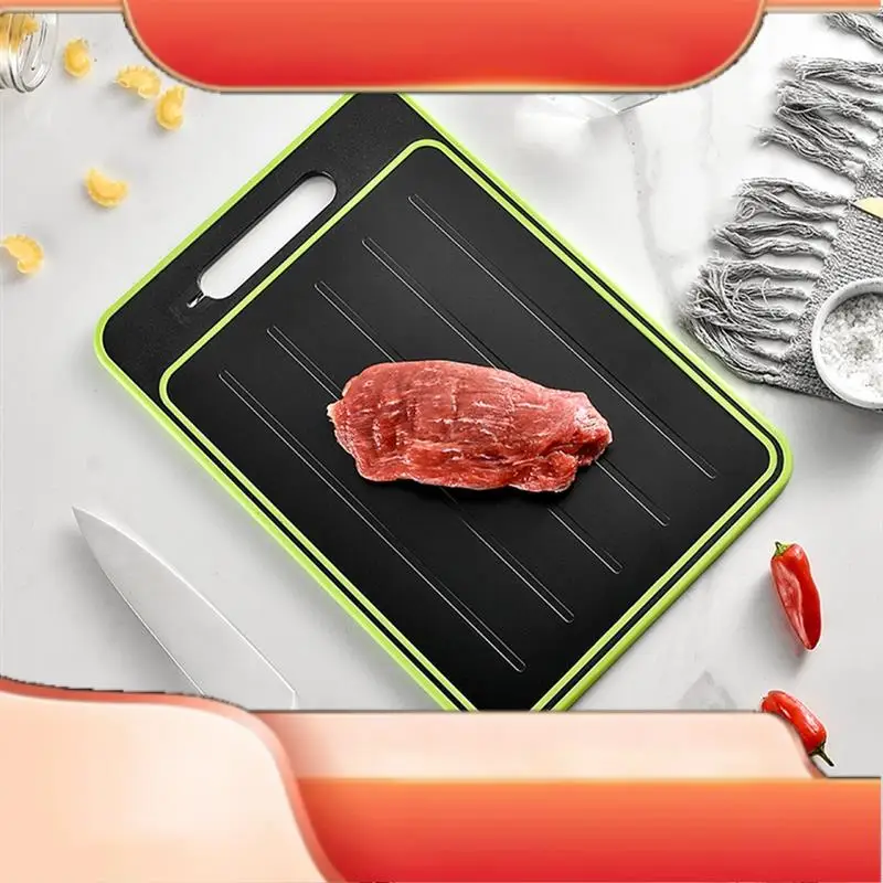 

Chopping Board With Defrosting Function - Twin Pack - 3X Faster -With Integrated Knife Sharpener And Spice Grater-T45C