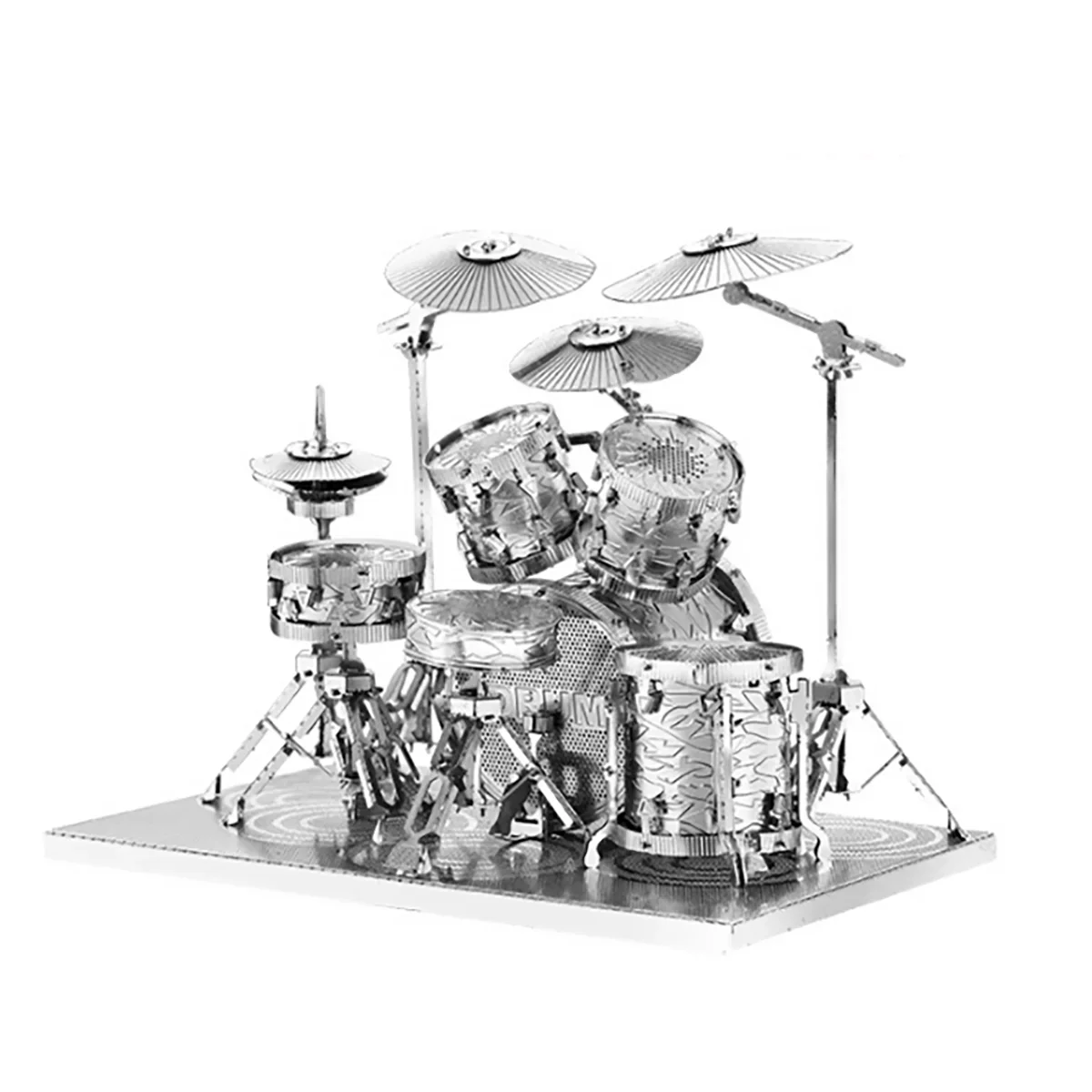 drum set 3D Metal Puzzle model kits DIY Laser Cut Puzzles Jigsaw Toy For Children