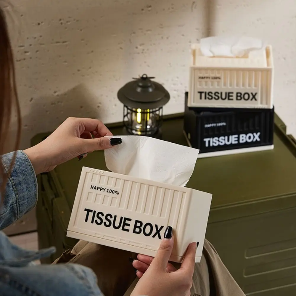 

Minimalist Tissue Storage Box Automatic Lift INS Light Luxury Napkin Holder Rectangle with Spring Paper Container Dining Table
