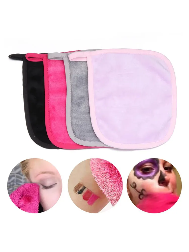 Serviette démaquillante pour le visage, tampons en tissu microfibre, nettoyant pour le visage, lingettes nettoyantes, soins de la peau, outils de beauté, 1 à 3 pièces