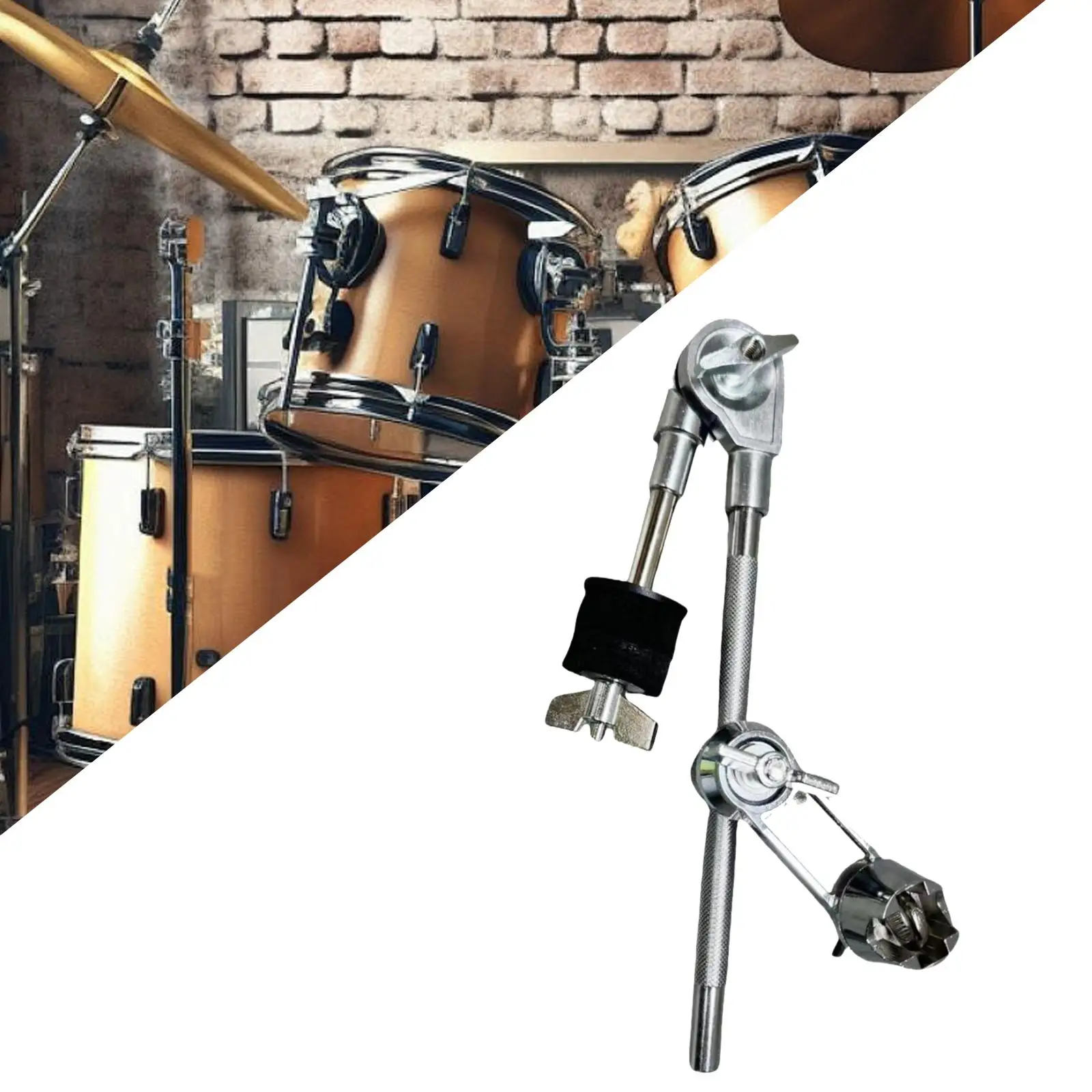 

Drum Set Clamp, Cymbal Attachment Drum Parts, Drum Extension Clamp, Cymbal Holder for Music Instrument