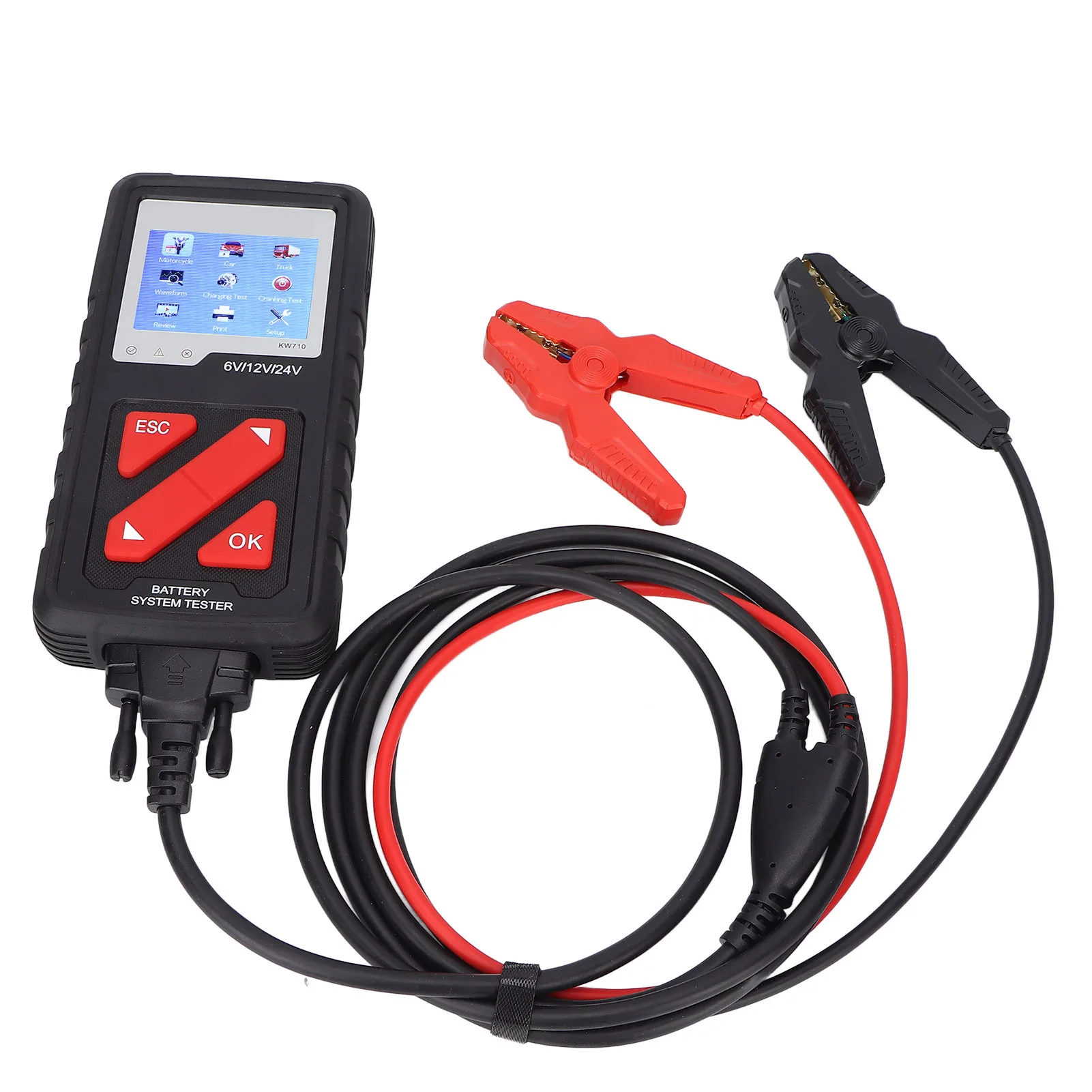 

Digital Battery Tester 6-24V Large Color Screen Universal for Car Truck Motorcycle Marine Battery Analyzer Tool