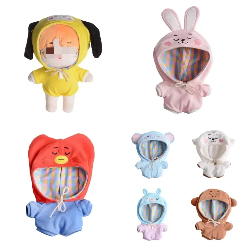 

20cm BT21ed Anime Kawaii Tata Cooky Cartoon Doll Crawling Suit Chimmy Koya Plush Doll Jumpsuit Pillow Ornaments Decorative Gift