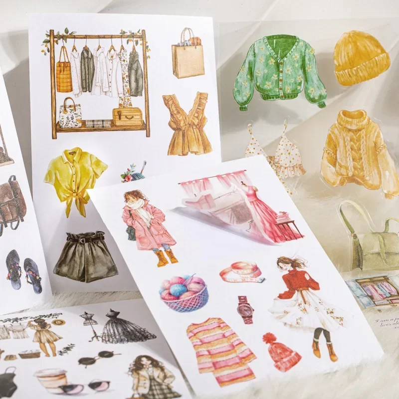 20 ورقة موضوع خزانة حزمة ملونة خزانة خزانة متنوعة ملصق كتاب في سن المراهقة المزدوج المواد الفتاة لوازم 178*114 مللي متر