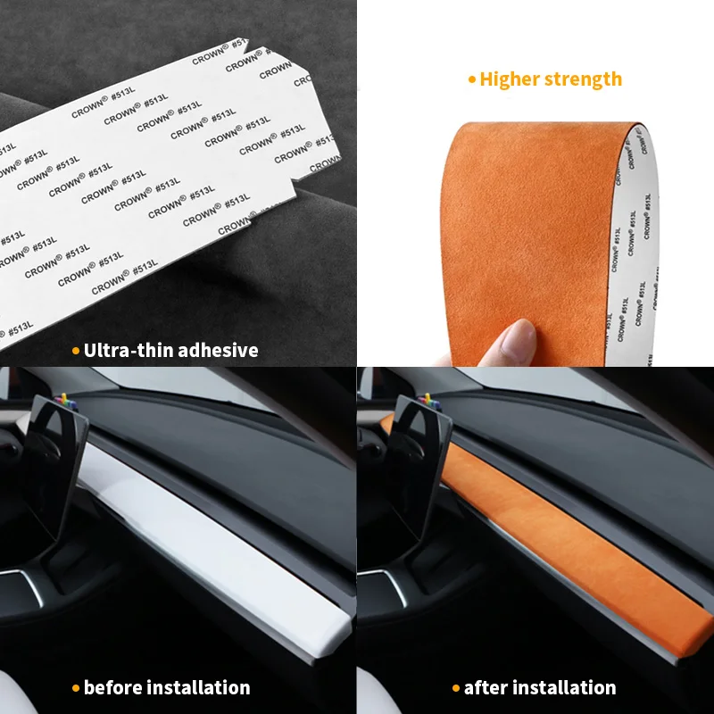 For Model Y Car Dashboard Moulded Cover for Tesla Model 3 Y 2019-2023 Instrument Panel Decorative Patch Accessories