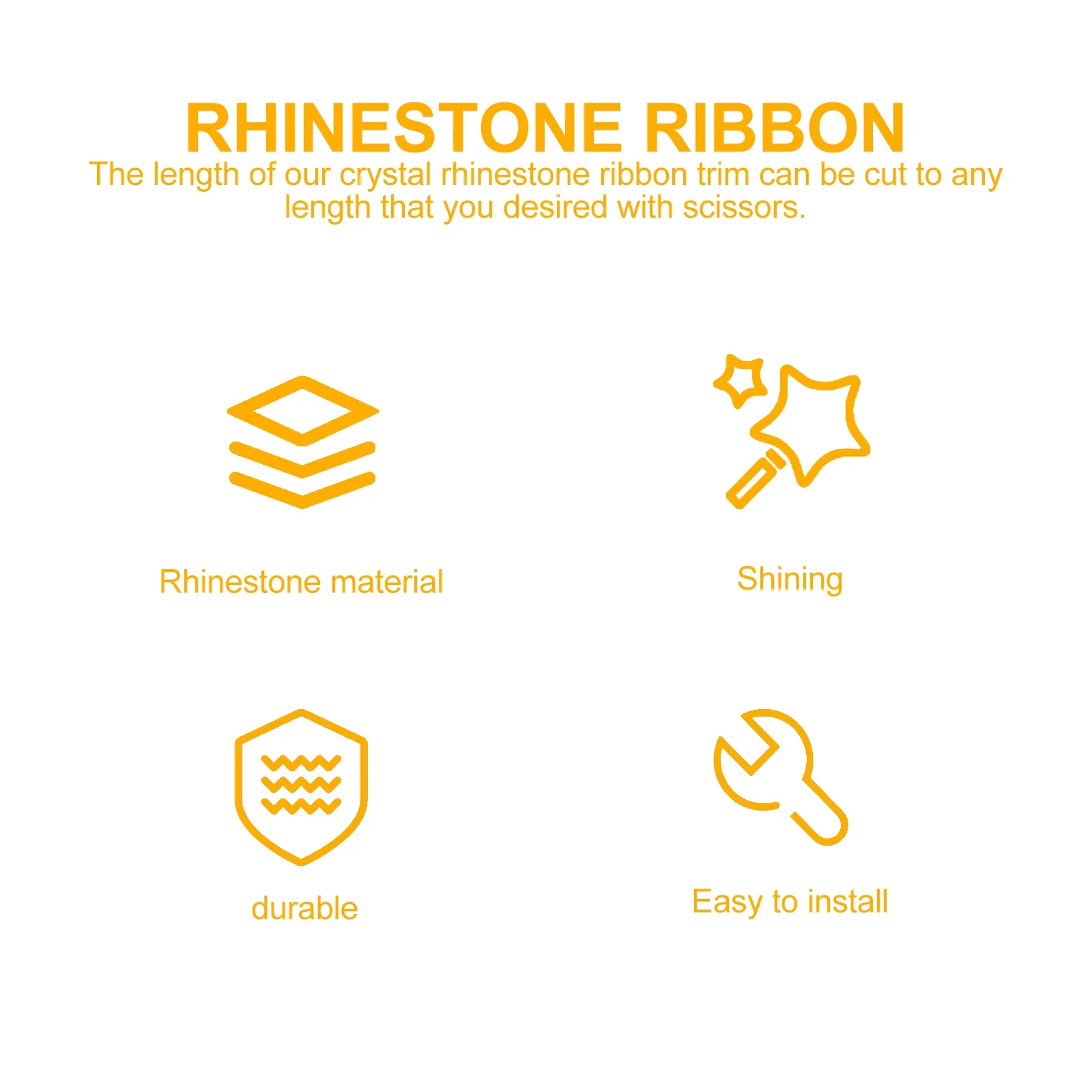 Kristal Strass Lint Sticker Banding Riem 5Yards DIY Craft Bruiloft Decoratie Trim Cadeau Bruids Douche Verjaardag