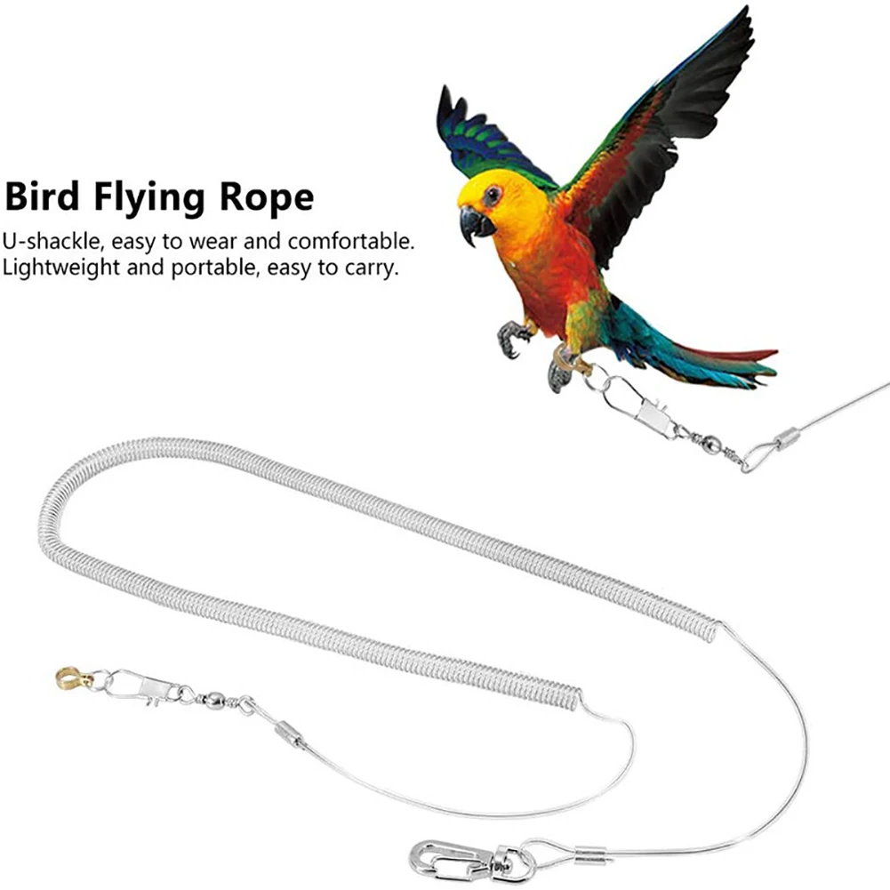 4-10M Pet Bird Parrot Flying Rope Cockatiels Starling Bird Pet Leash Kits Anti-bite Outdoor Flying Traction Straps Training Rope