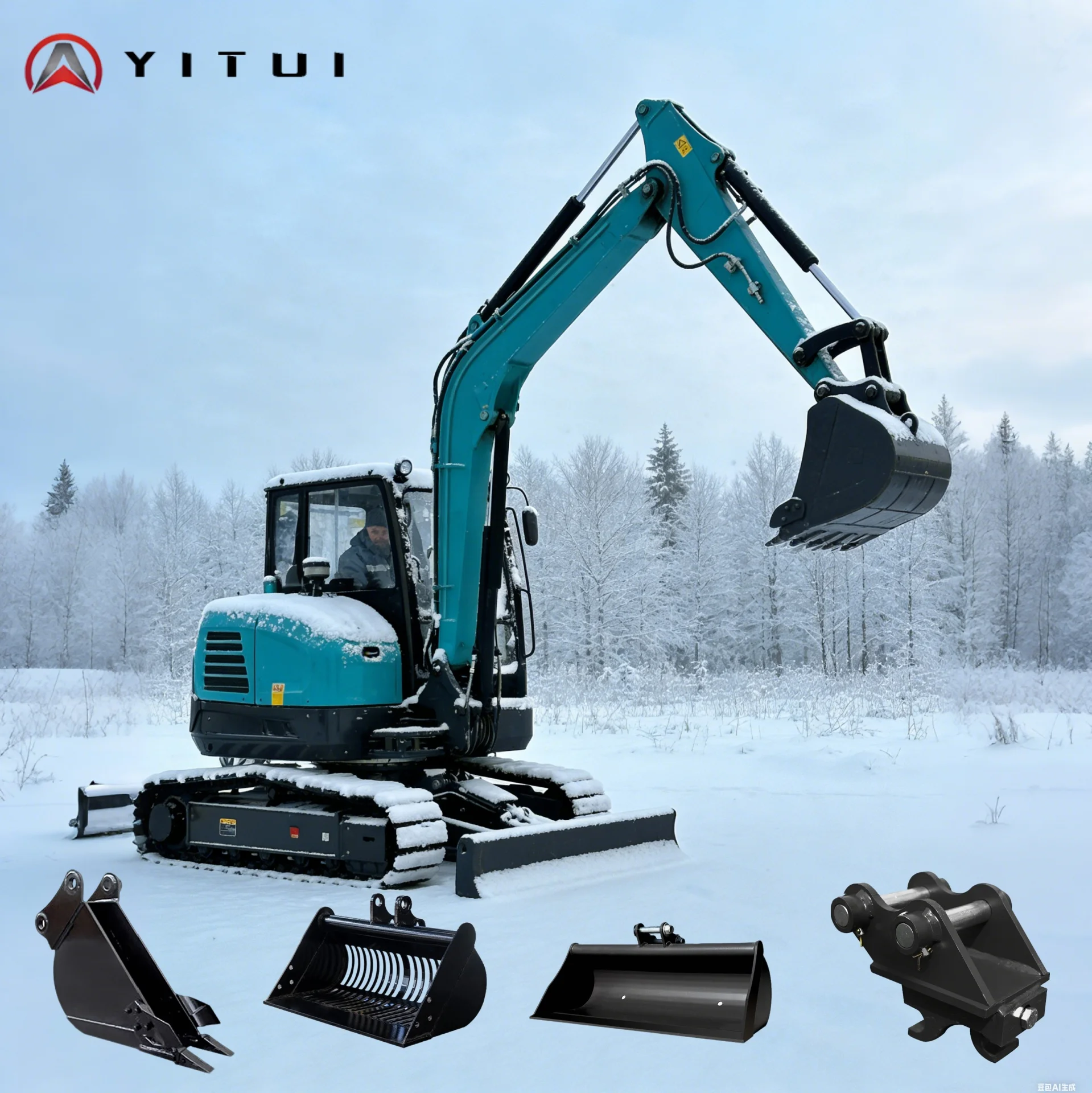

Customized Multifunctional Mini Crawler Excavator 6.5 Ton With Attachments High Tonnage Strong Digging Force Long Service Life